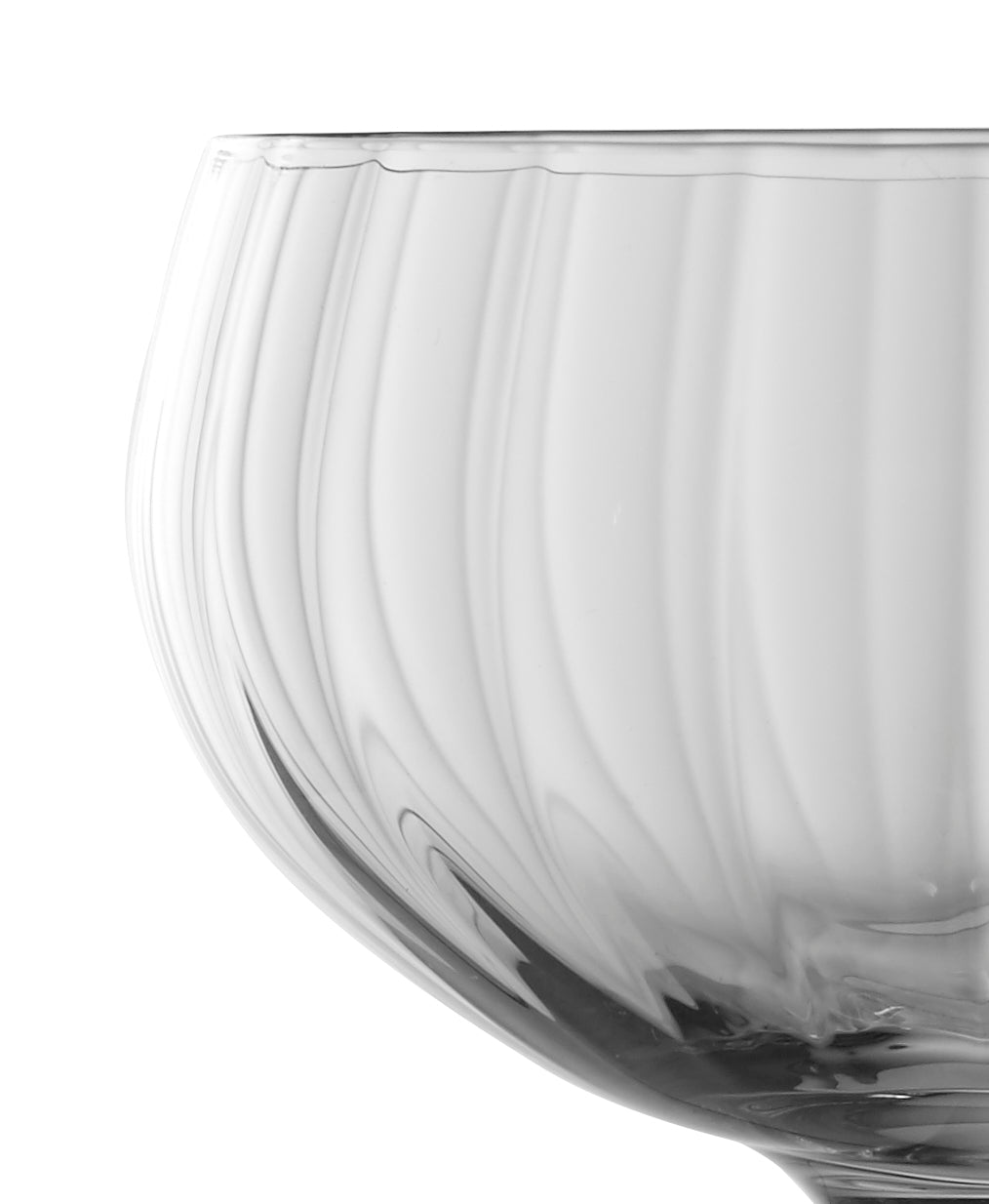 Coupe à champagne rétro à motif optique 21 cl - boîte de 4