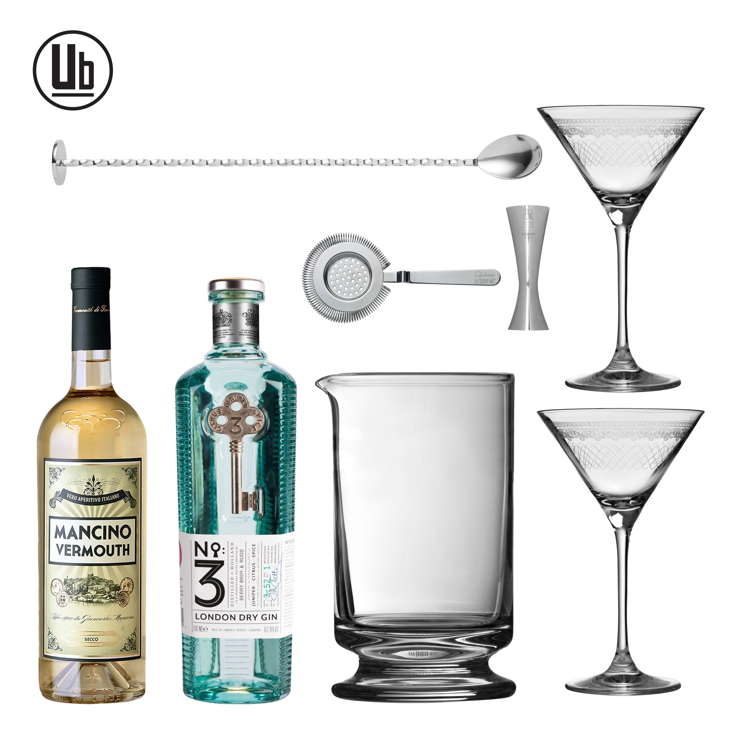 Kit cocktail Martini au gin de Londres