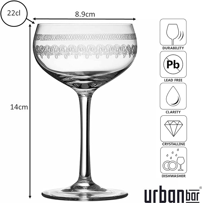 1910 Champagne Glass Coupe 21cl- Box4