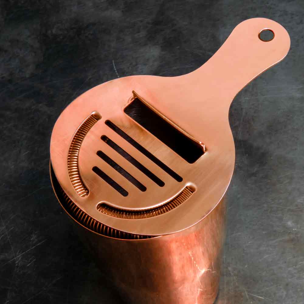 Coley® Passoire à cocktail en cuivre 15,5 cm