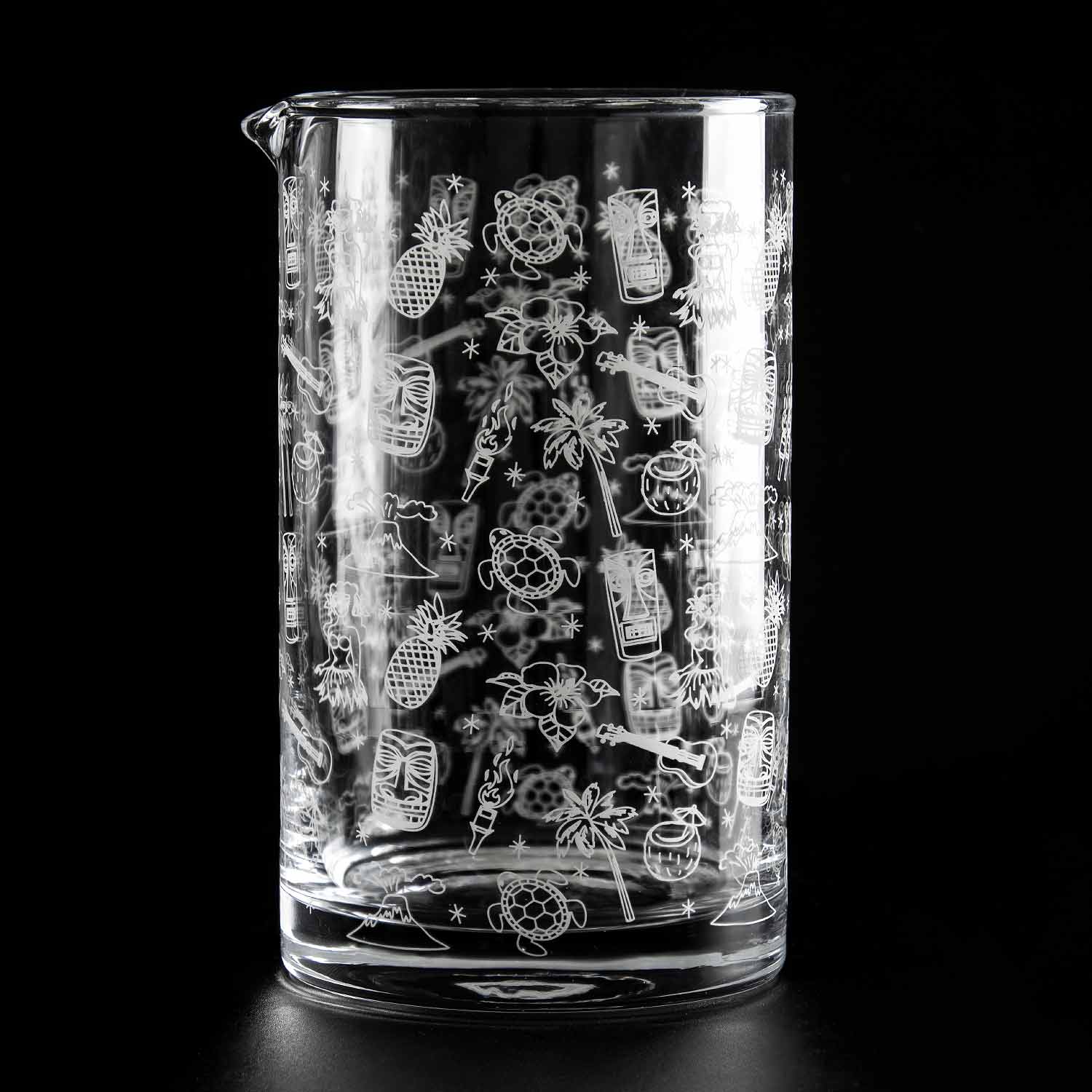 Pichet à cocktail en verre Tiki 80 cl