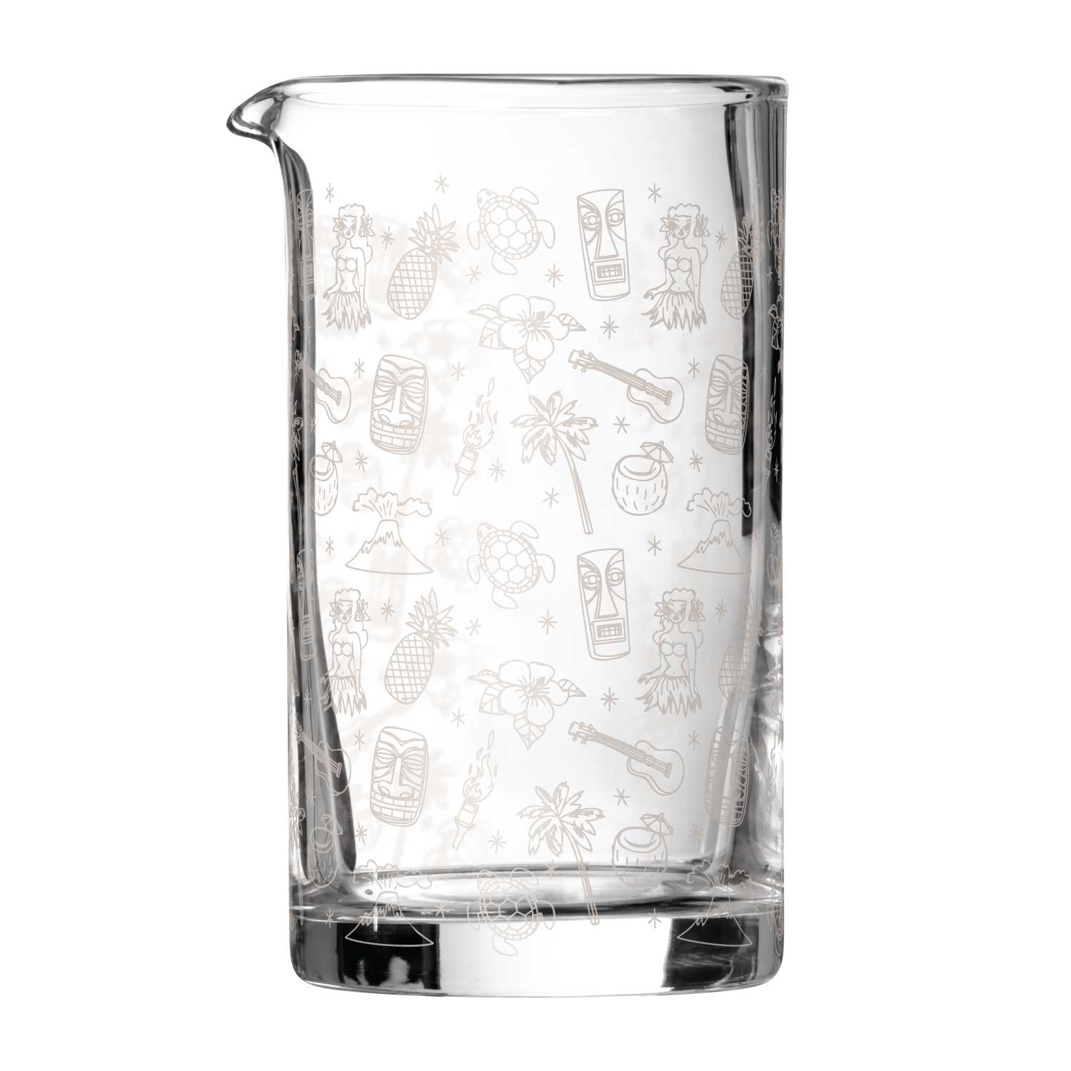 Pichet à cocktail en verre Tiki 80 cl