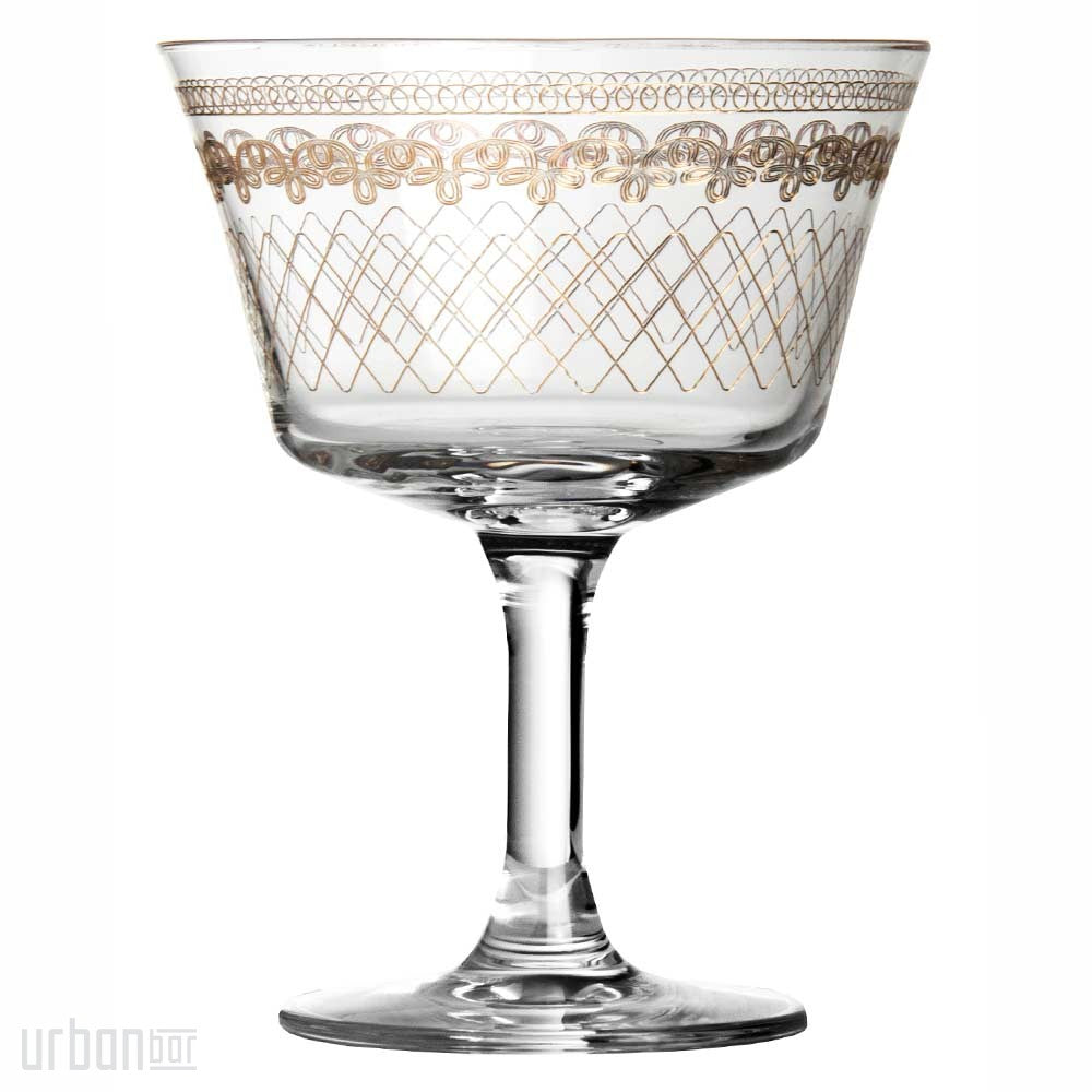 1910 Fizz Gold Cocktail Glass Coupe 20cl