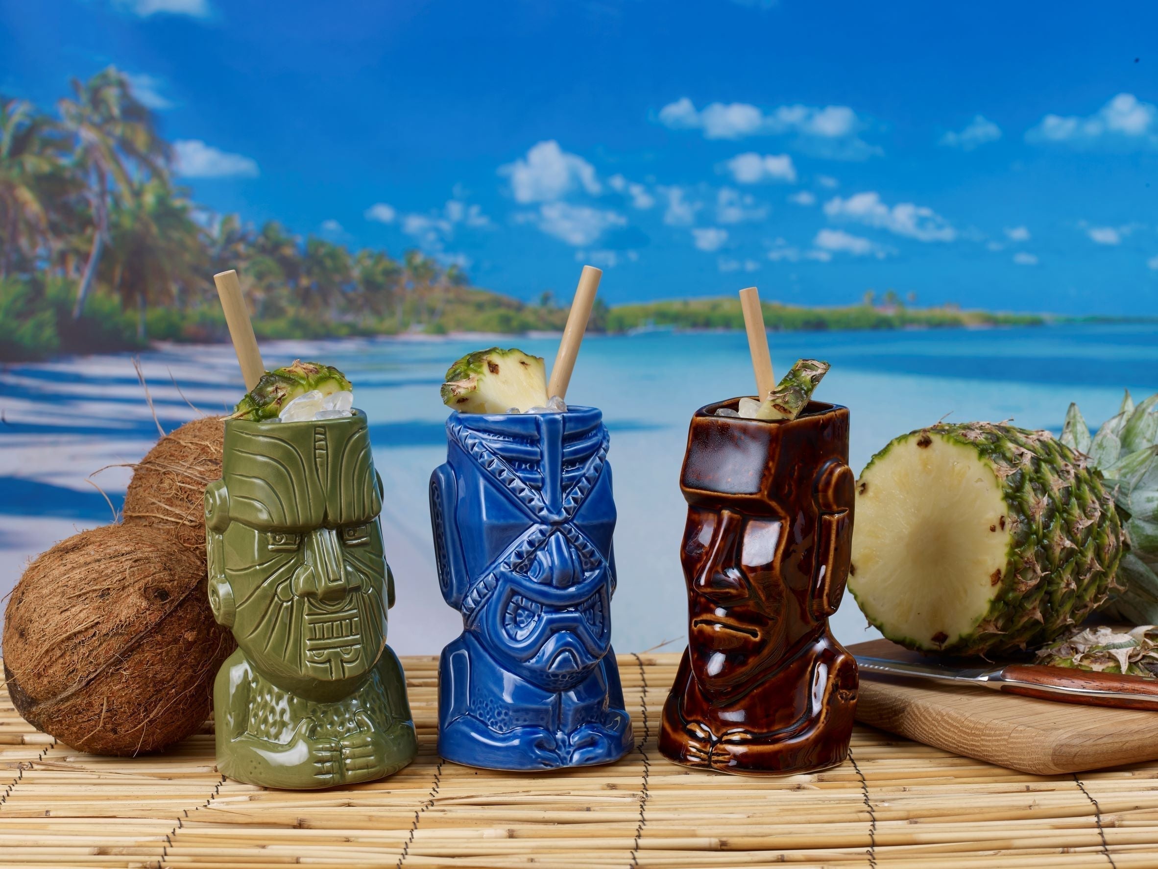 Mug à cocktail tropical Moko Tiki 50cl