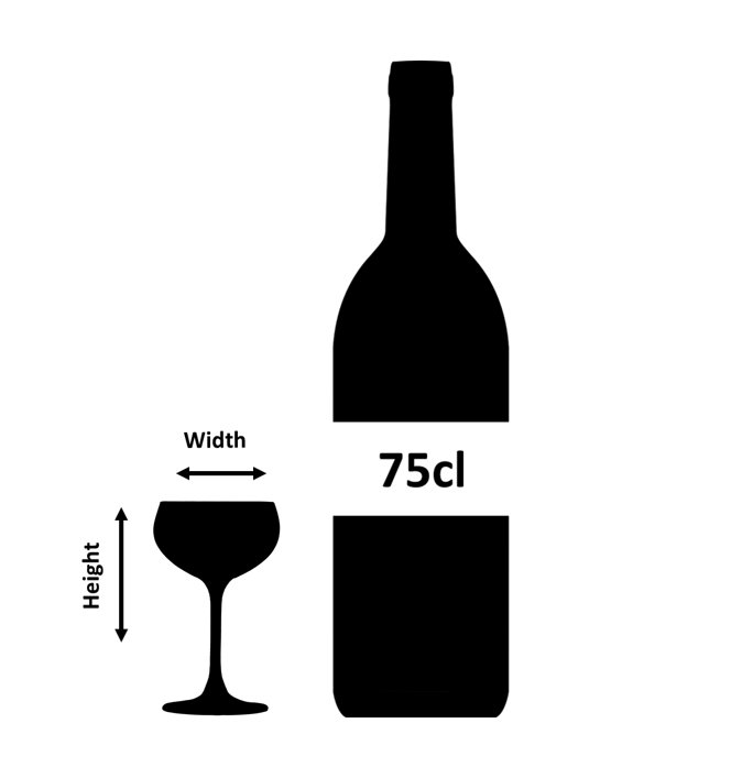 Retro-Champagnerglas Coupette 15cl