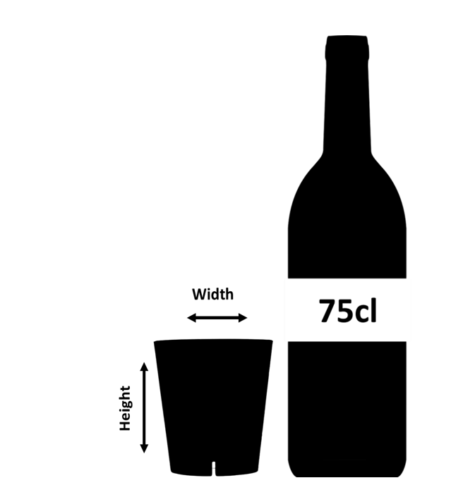 Bicchiere Old Fashioned Impilabile in Plastica 31cl