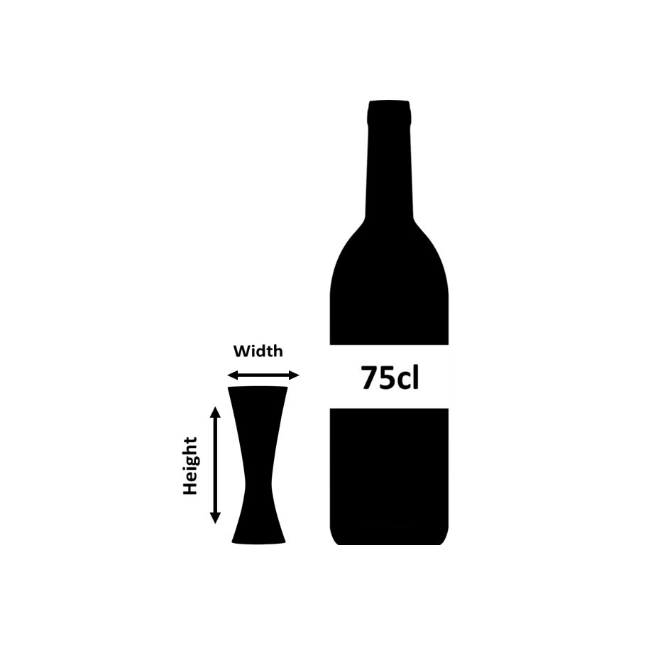 Jigger de cobre para cócteles Aero® de 20 ml/40 ml