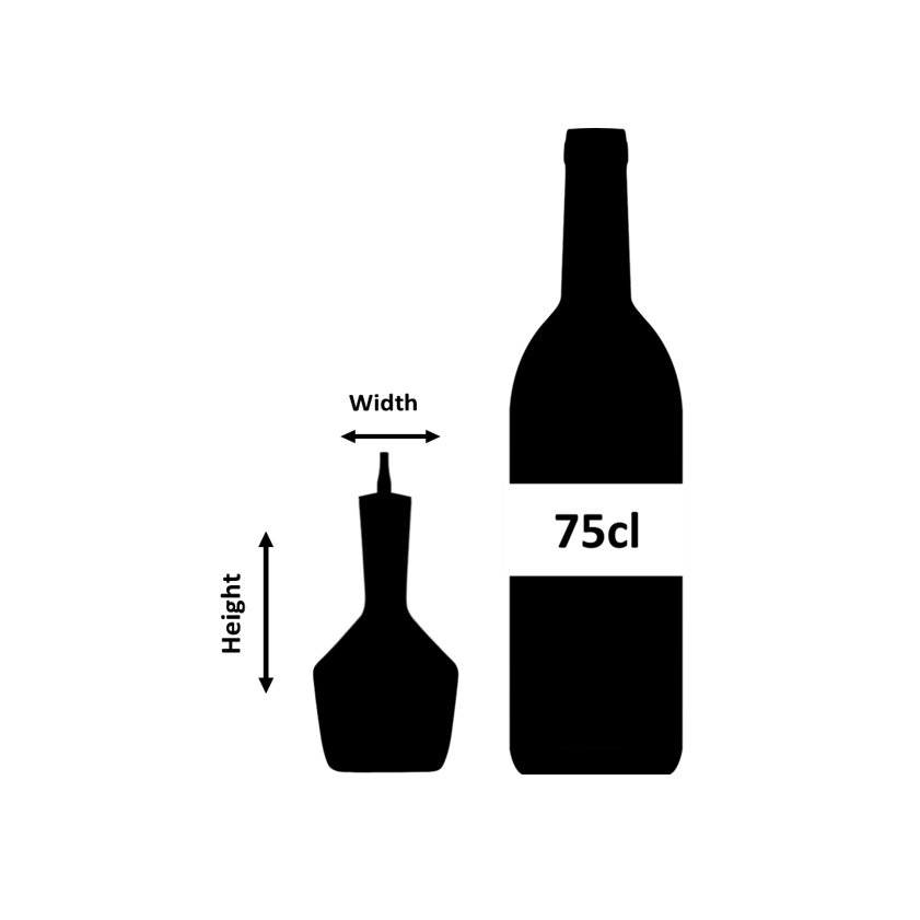 Bouteille à bitters à taille diamant 20cl