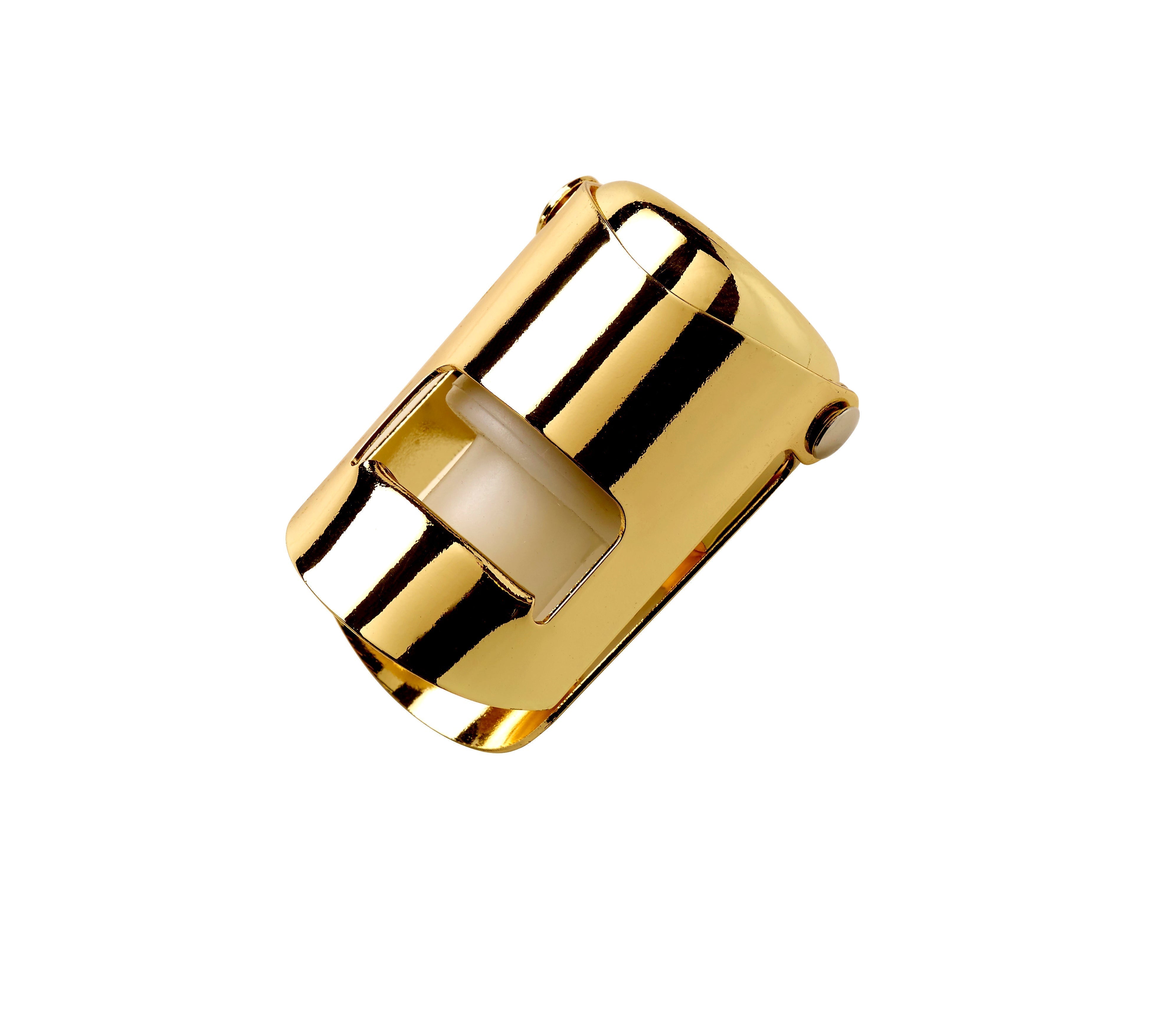 Tapón para vino espumoso dorado