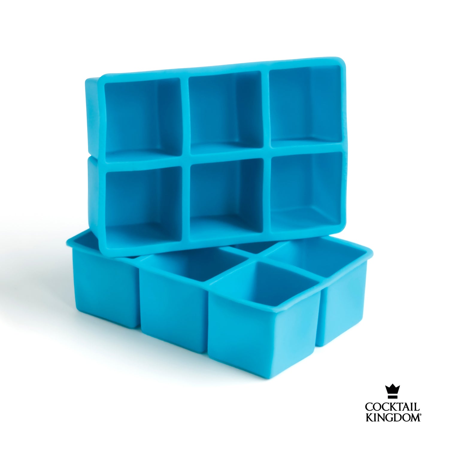 2in Square Ice Cube Tray - Blue