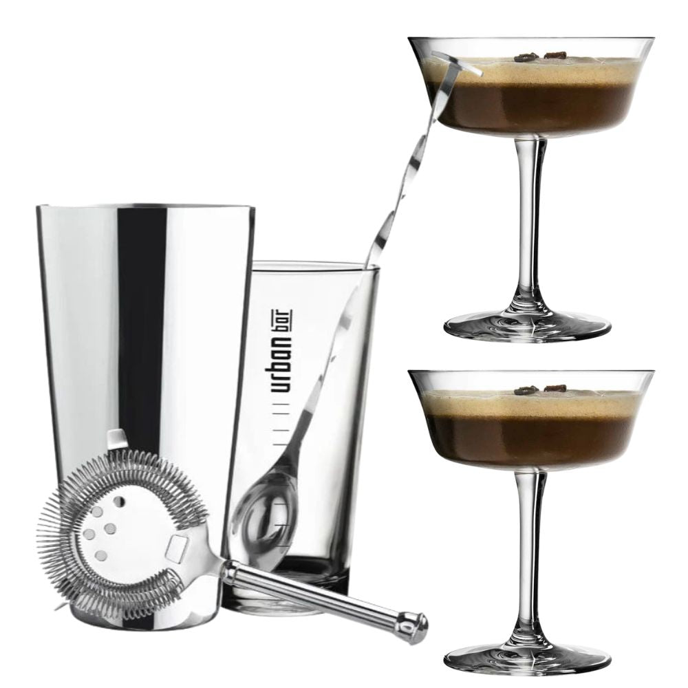 Cocktail Kit and Fizzio Glass Set