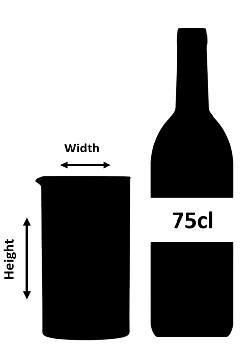 Tattoo Glass Cocktail Mixing Jug 60cl
