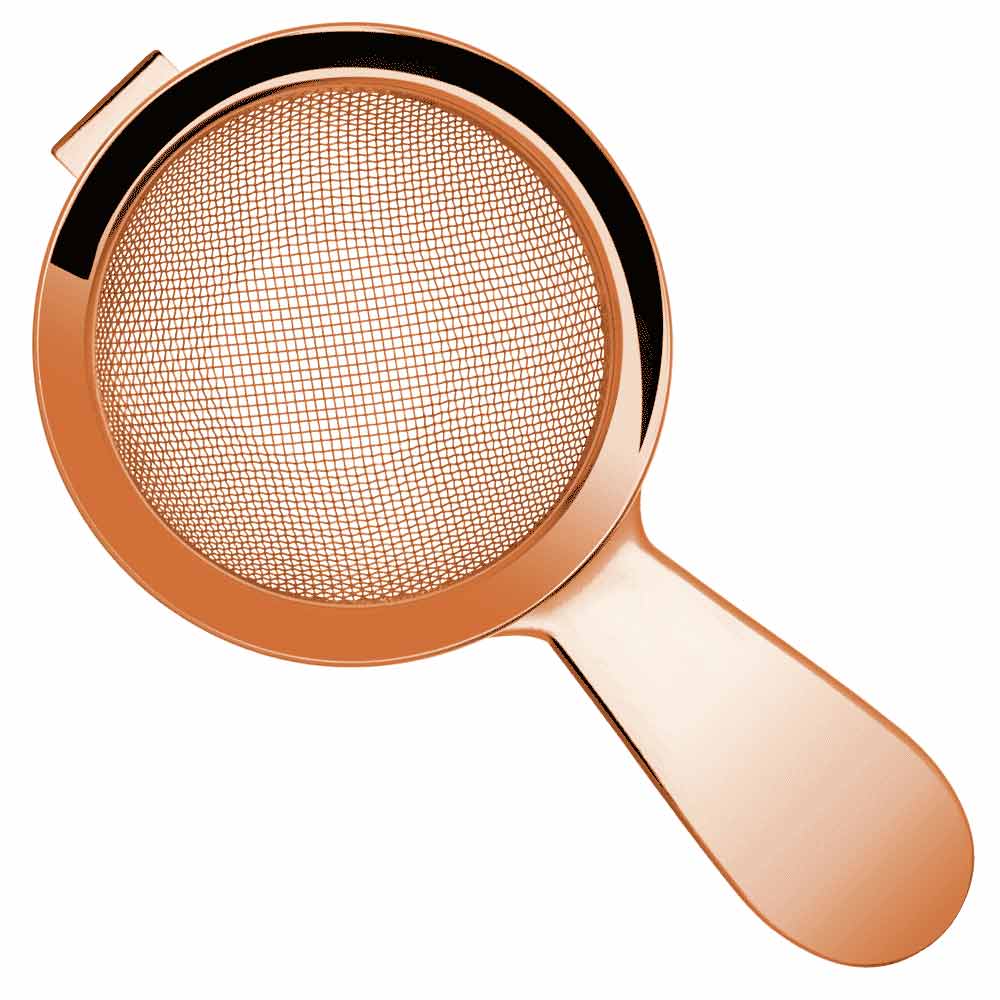 Biloxi Colino da cocktail a maglia fine con manico corto in rame 15cm