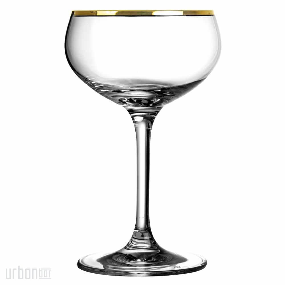 Gold Rim Champagne Glass Coupe 21cl- Box4