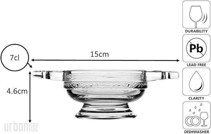 Glass Quaich Bowl 89cl