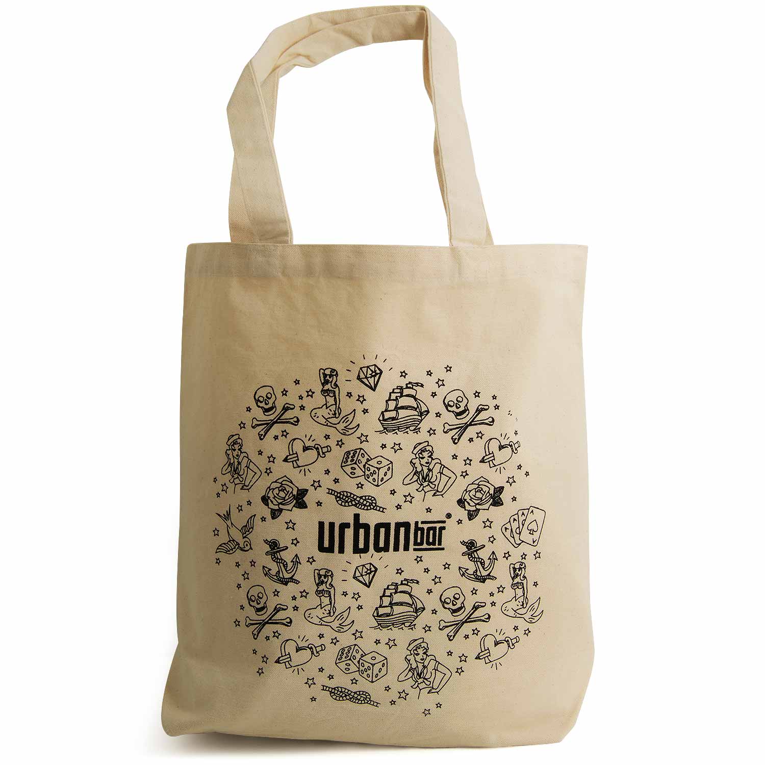 Tattoo Cotton Tote Bag 39cm x 42cm