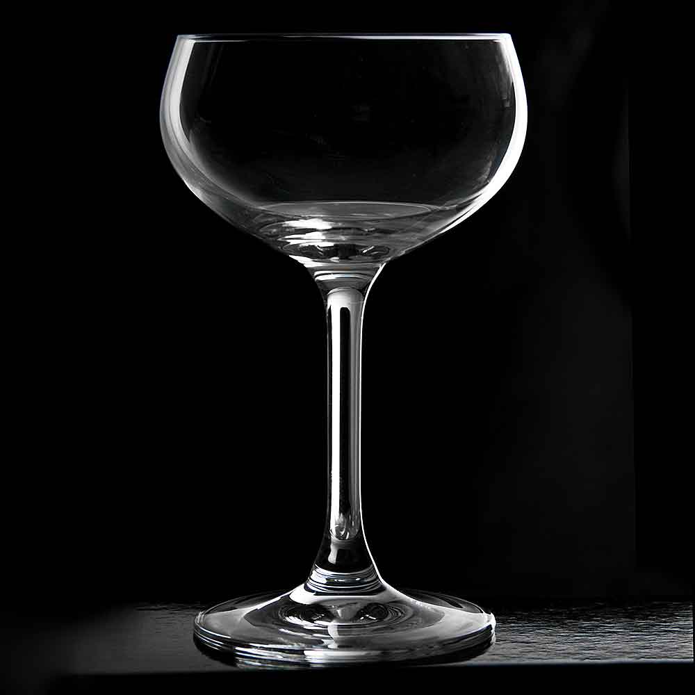 Verre coupe à champagne rétro 21 cl - lot de 4