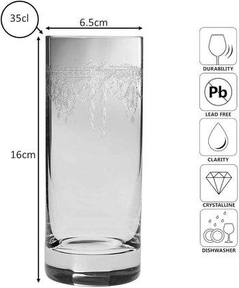 1910 Highball Tumbler Glass 35cl