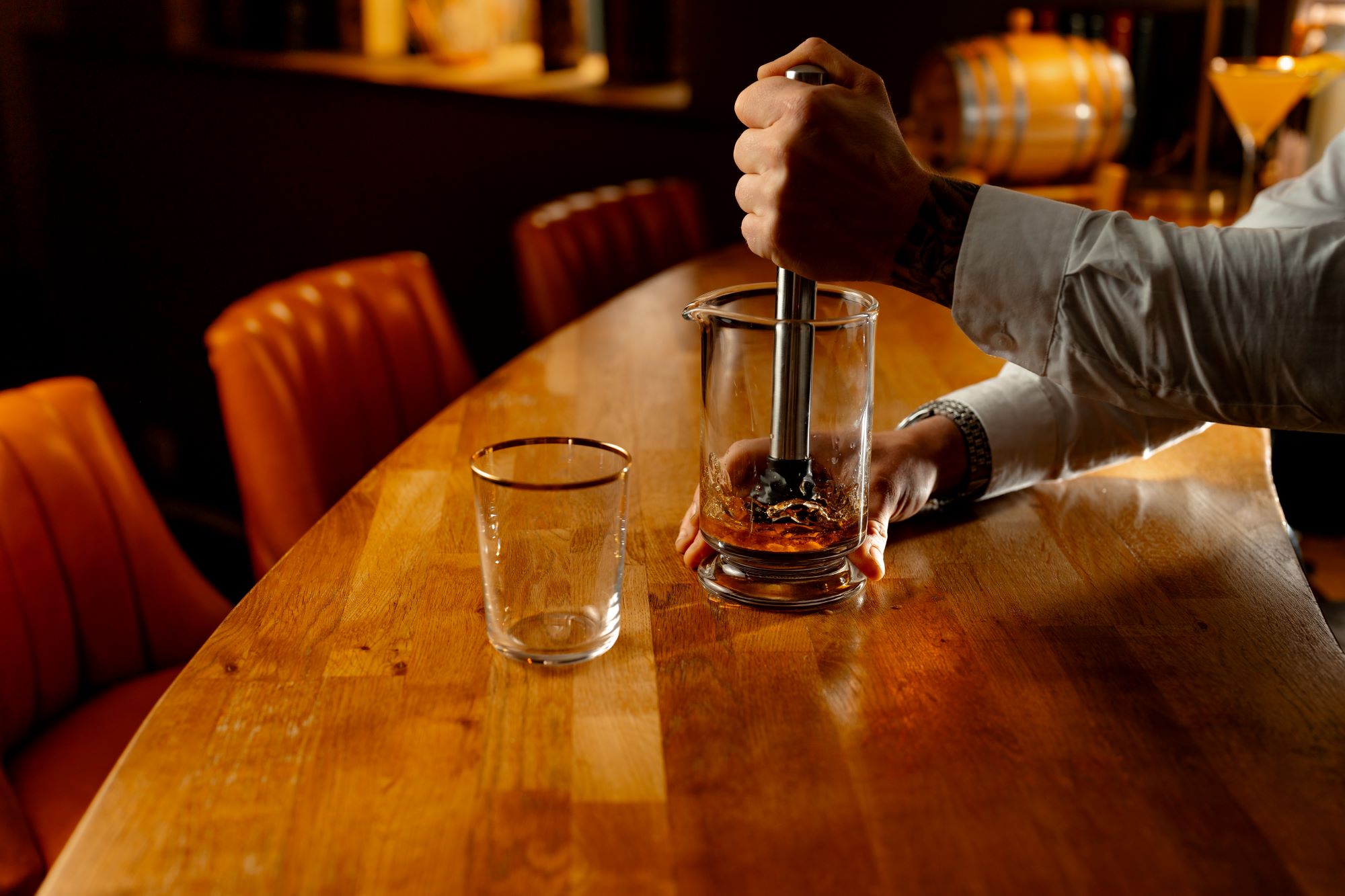 Fluet Verre Highball Bord Doré 45cl
