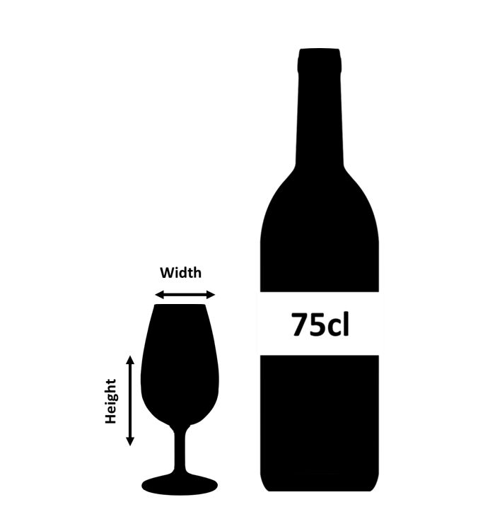 Distillery Whisky Taster Glass with Gauge Lines 14cl