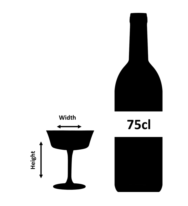 Verre à champagne coupe rétro Fizzio 26 cl