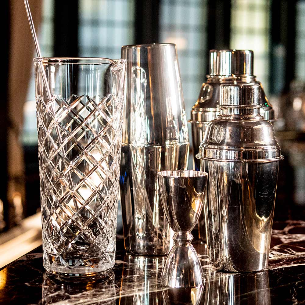 Shaker da cocktail classico placcato in argento, latta su latta, 1 Pint