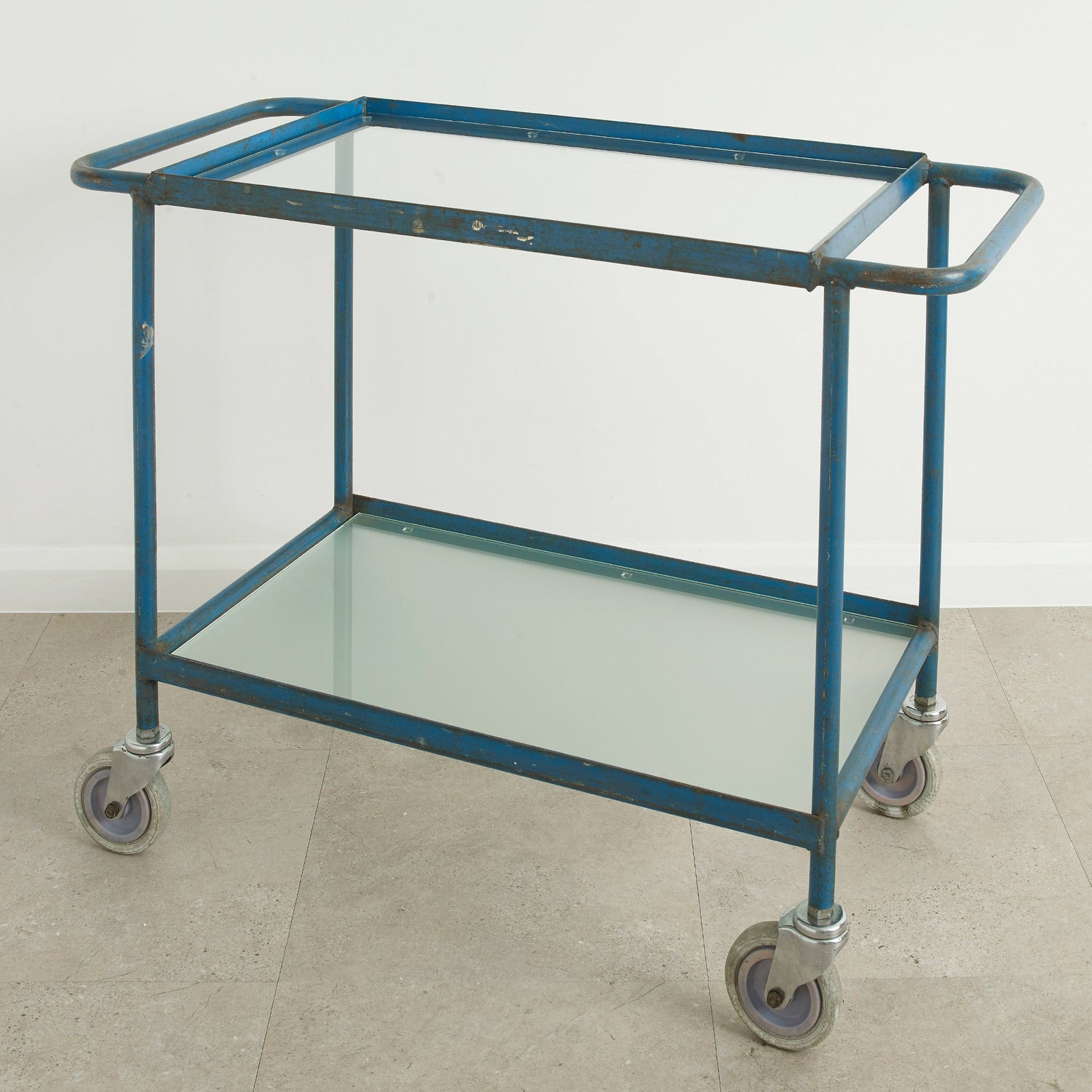 Geest Industrial Trolley  1950's - Blue