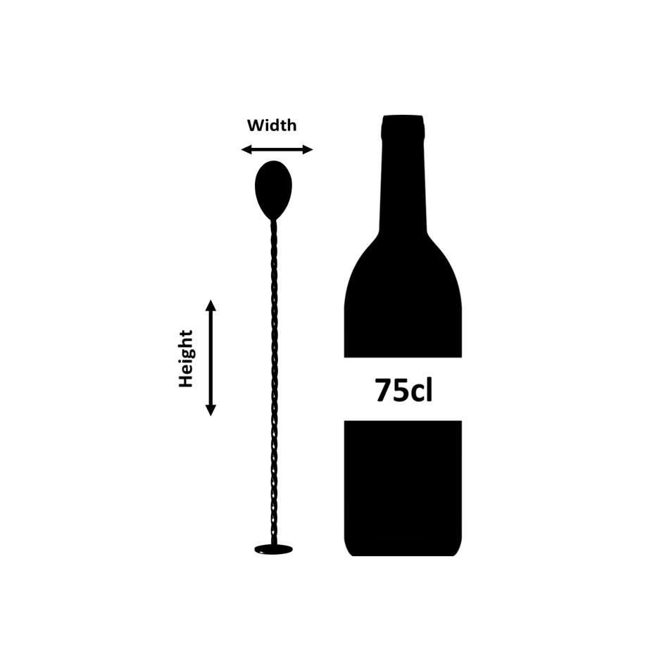 Cucchiaio da bar classico dorato 27cm