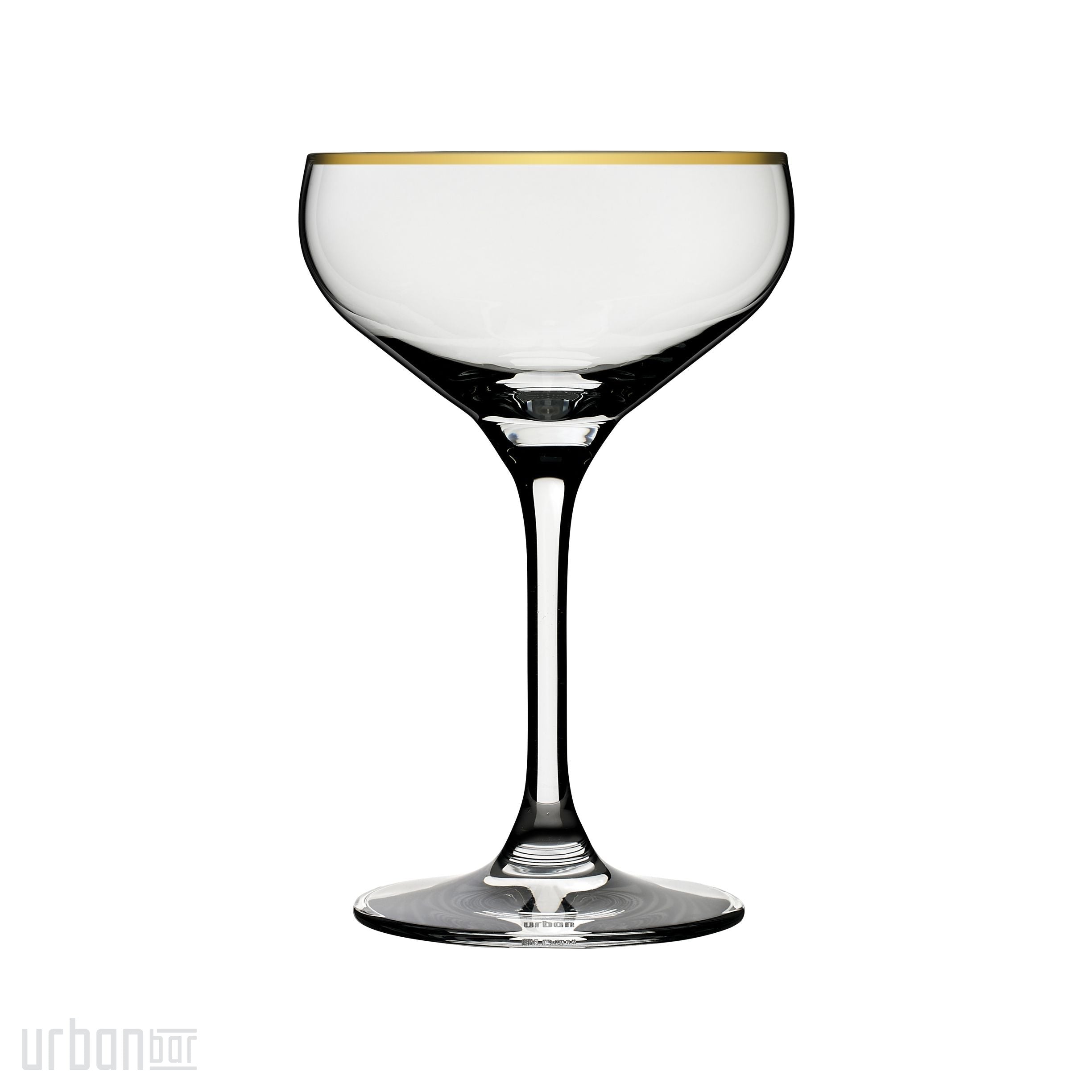Gold Rim Champagne Glass Coupette 15cl