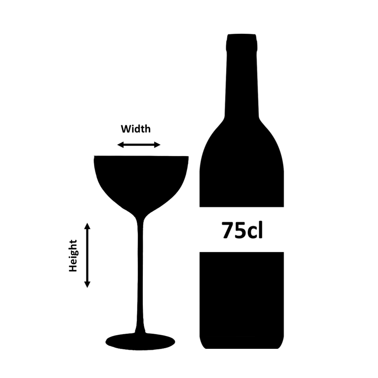 Calabrese ZigZag Coupe 23cl - Confezione da 6